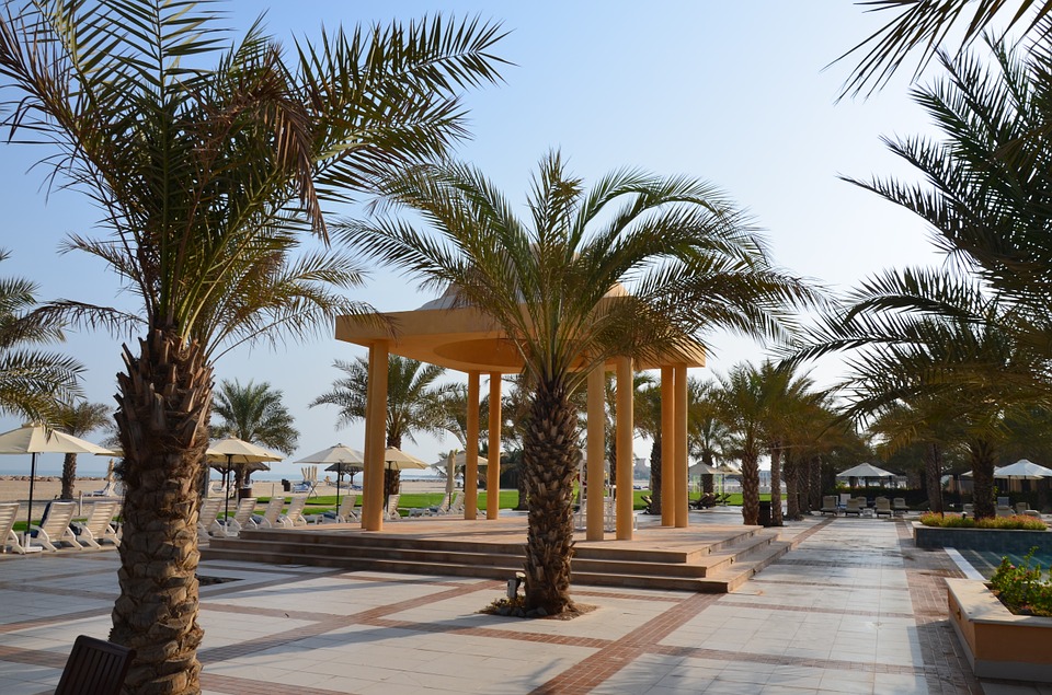 Территория отеля в Рас-аль-Хайме