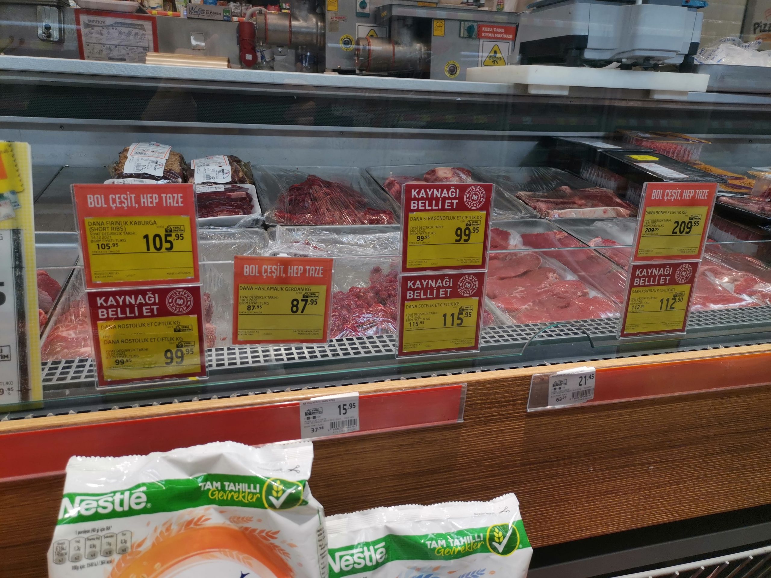 Цены на мясо в Турции