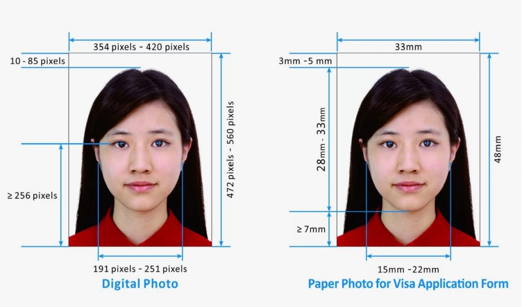 Требования к фото на визу в Китай