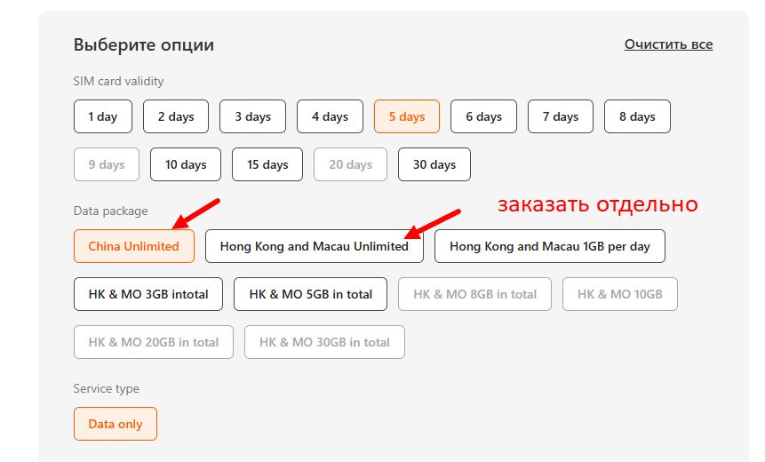 E sim для Китая, Гонконга и Макао E sim для Китая, Гонконга и Макао
