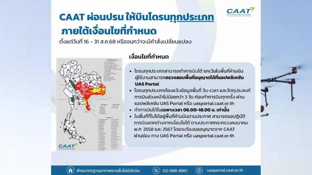 Разрешения на полеты в Таиланде